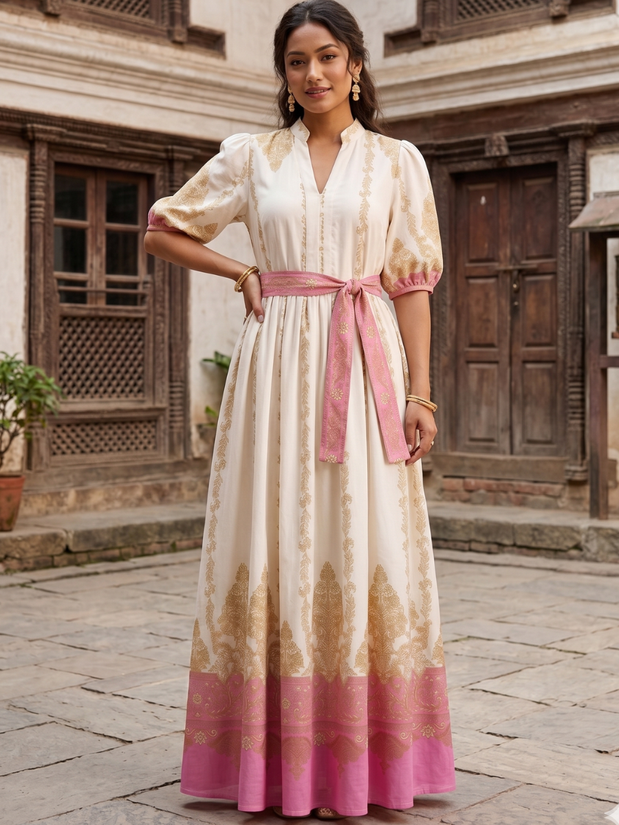 women's embroidered maxi dress Garden Lace Maxi Dress (Women) (FINAL SALE)