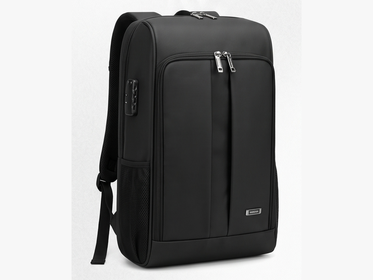 asos black faux leather backpack ASOS DESIGN canvas backpack with faux leather base in black